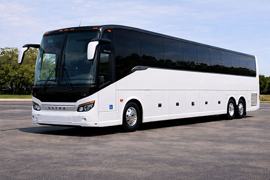 56-passenger charter bus Boston